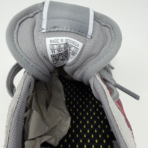 Adidas Run 80s Mens Sneakers Grey Burgundy Navy Retro Sneakers Mens 11 -NWT 1882 - Picture 4 of 14